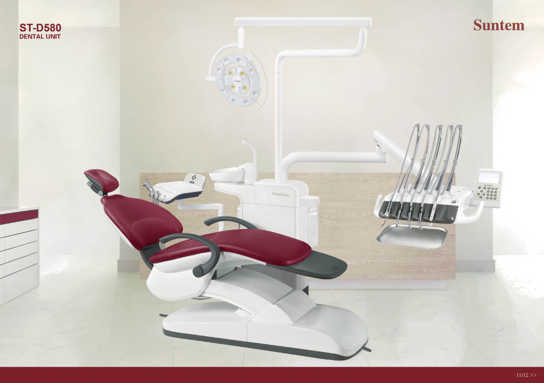 Suntem dental unit st-d580 with european design/dental unit/luxury dental chair