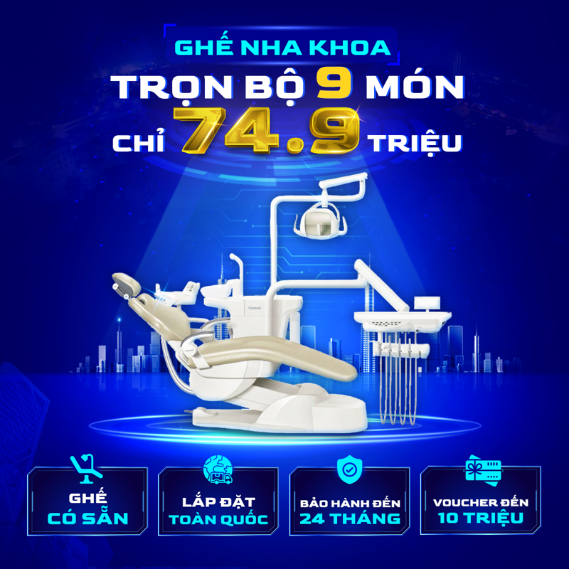 Combo ghế nha khoa giá tốt 2023