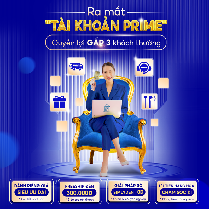Đặc quyền tài khoản PRIME Sàn Nha Khoa