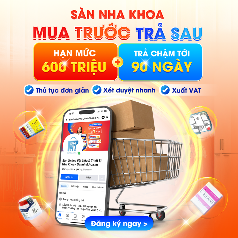 Mua trước trả sau đến 600 triệu tại Sàn Nha Khoa