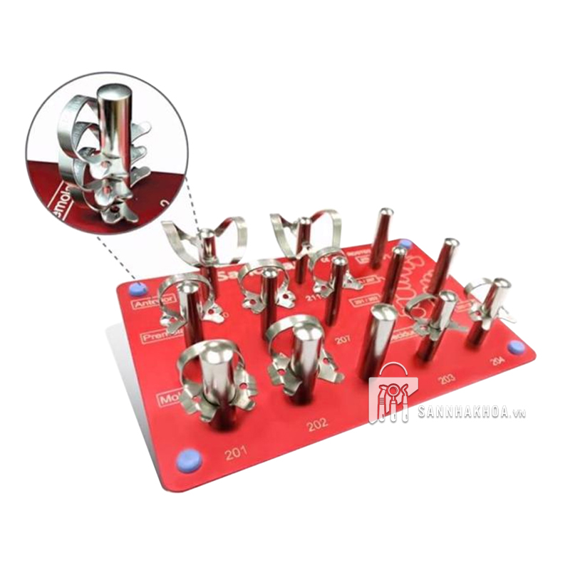 bộ dụng cụ đặt đê cao su - ảnh sản phẩm thực tế