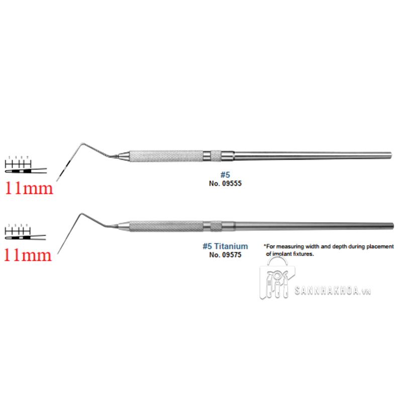 cây đo túi lợi probe double cp15/23 - ảnh sản phẩm thực tế