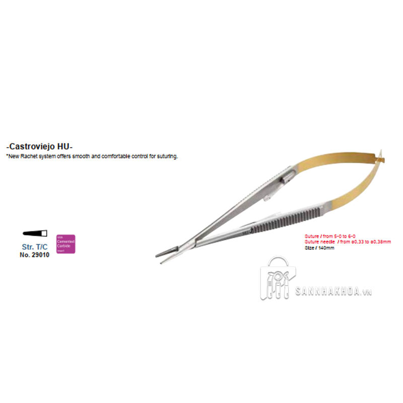 kẹp kim - needle holder crile wood - ảnh sản phẩm thực tế