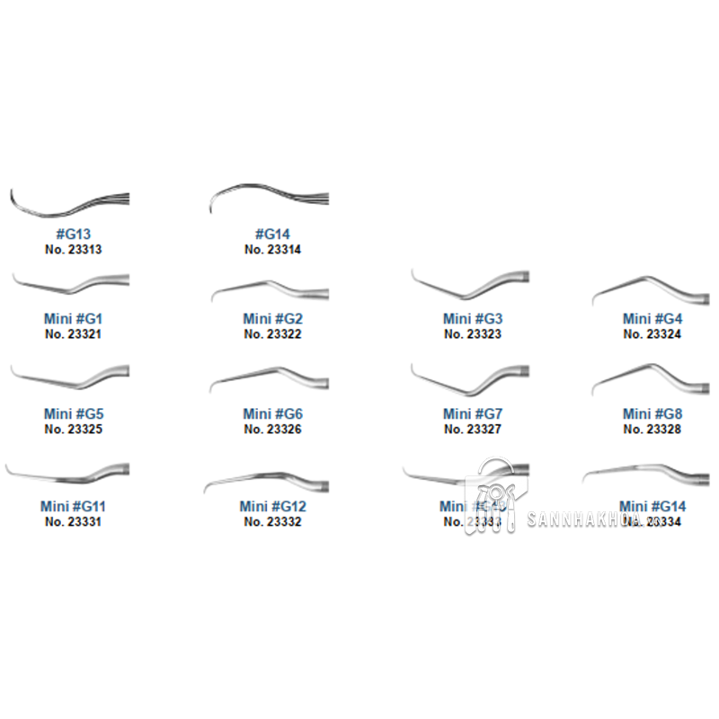 nạo túi gracey curette - ảnh sản phẩm thực tế