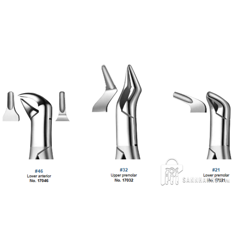 kìm nhổ răng khôn hàm trên - ảnh sản phẩm thực tế
