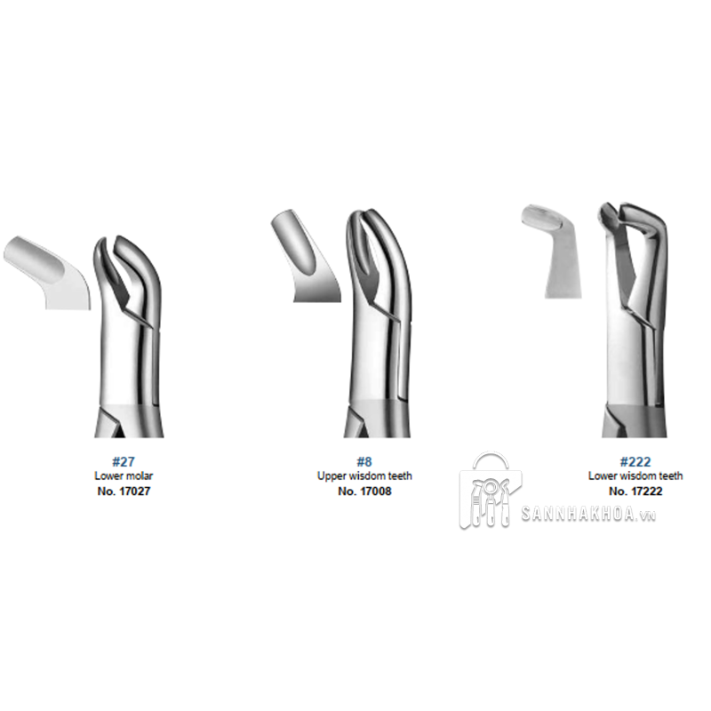 kềm nhổ chân răng - ảnh sản phẩm thực tế