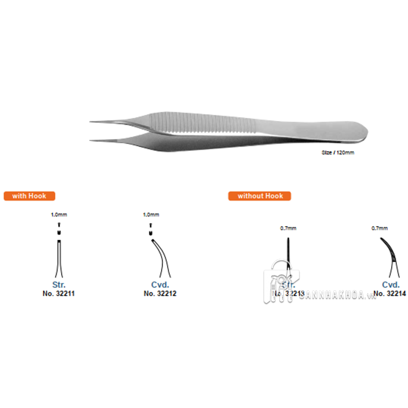 Kẹp mô vi phẩu có Hook  Tissue Pliers YDM