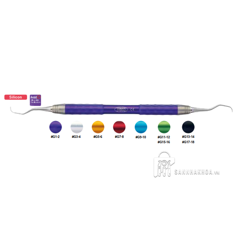 Dụng cụ nạo mặt gốc răng cán sakura Gracey Curette YDM - ảnh sản phẩm thực tế