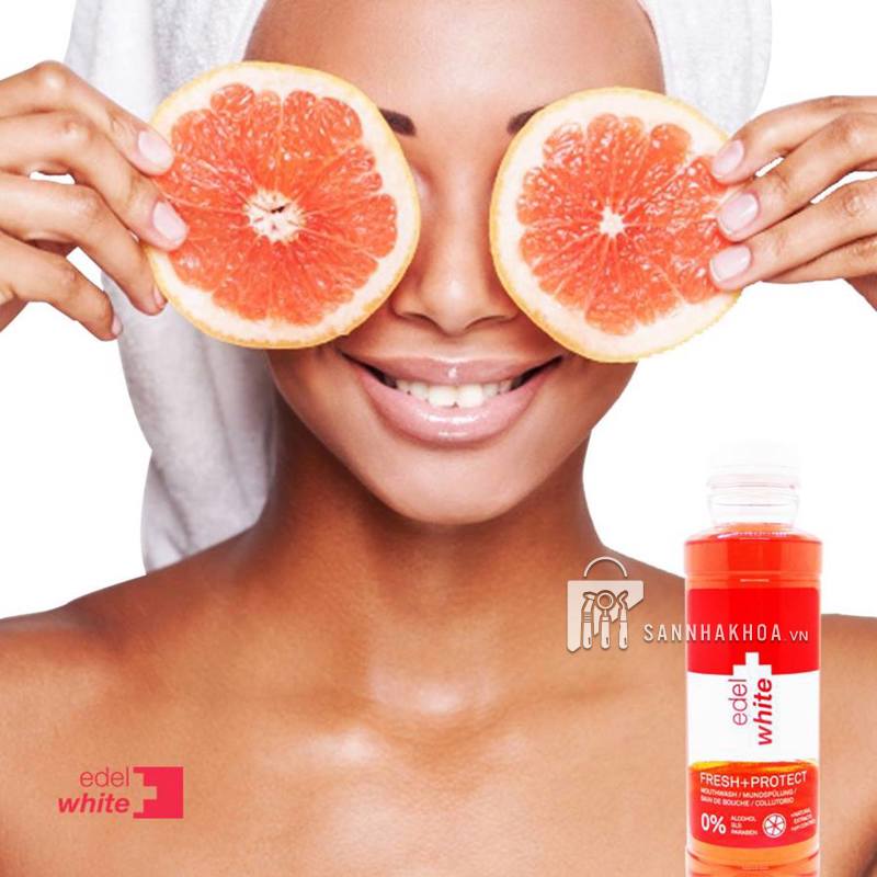Nước súc miệng chăm sóc toàn diện Fresh+ Protect EdelWhite - ảnh sản phẩm thực tế