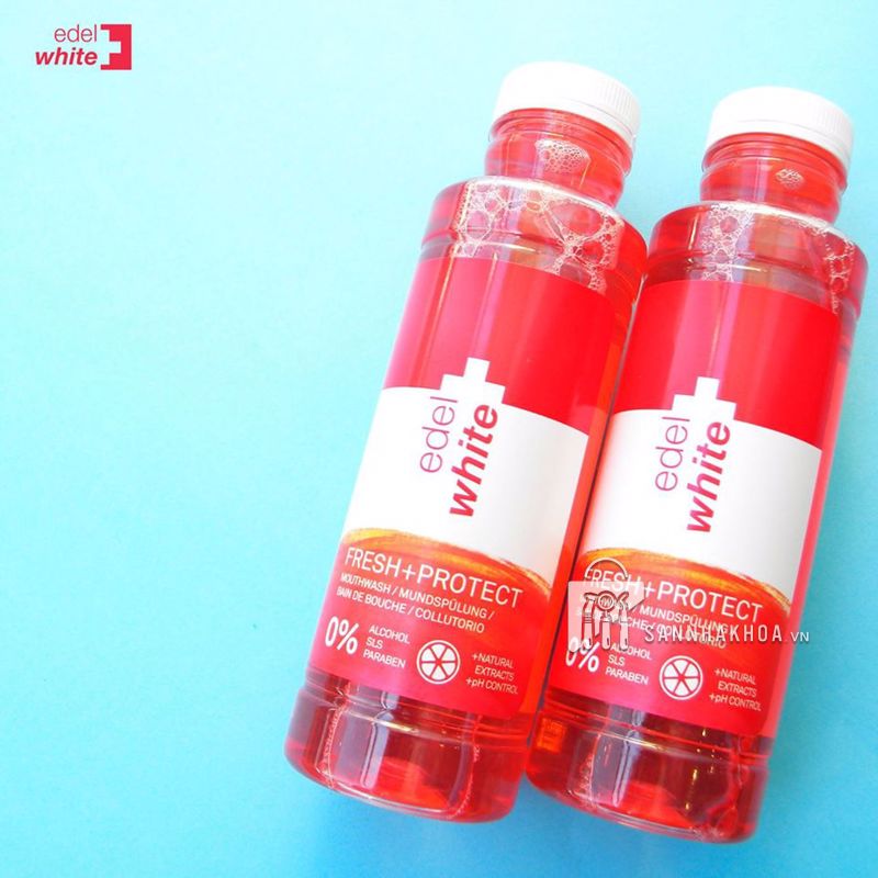 Nước súc miệng chăm sóc toàn diện Fresh+ Protect EdelWhite - ảnh sản phẩm thực tế