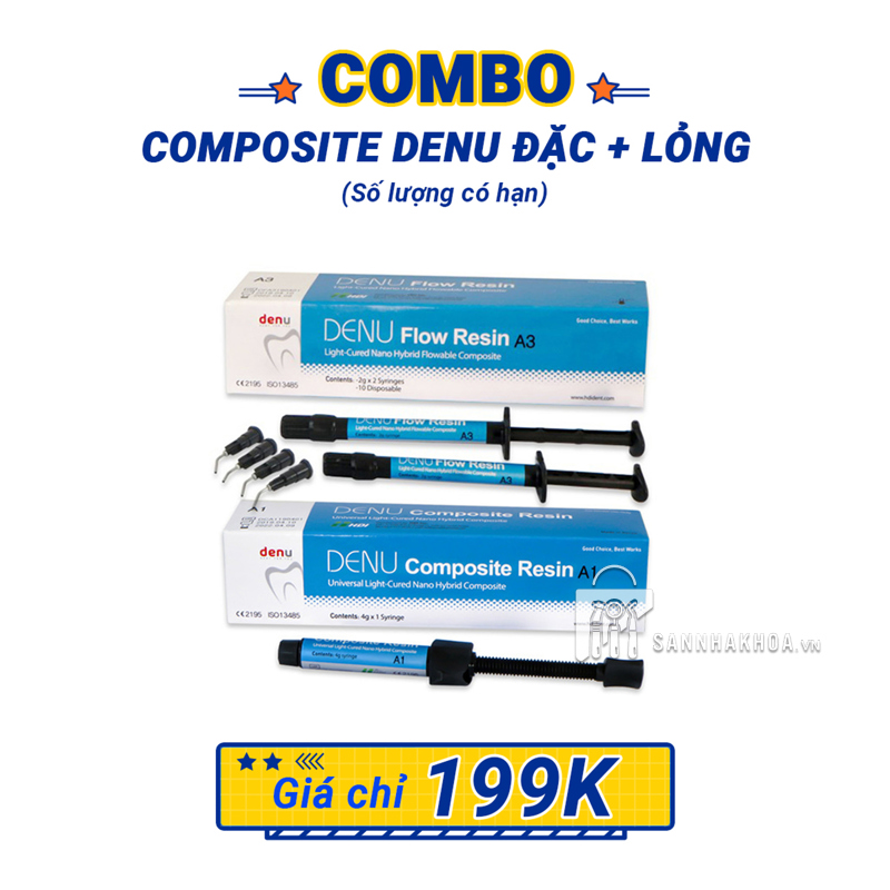 Combo 2 tuýp Composite Denu Đặc + Lỏng