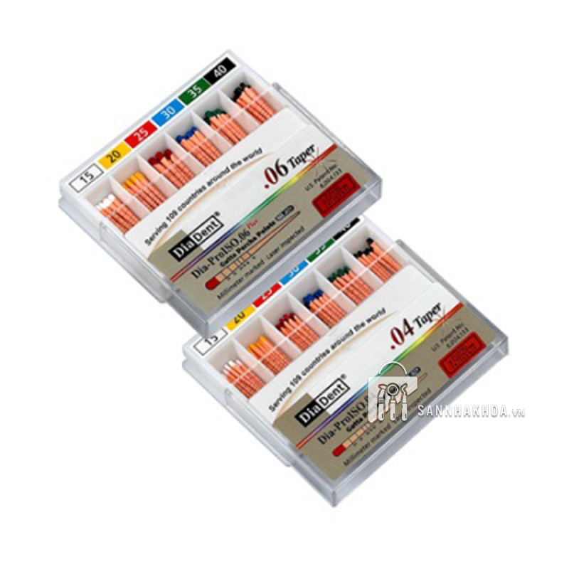 Côn gutta máy Diadent 4%, 6%