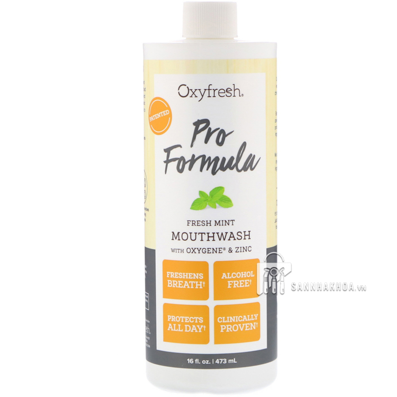 NƯỚC SÚC MIỆNG CHUYÊN DỤNG CHO RĂNG SỨ PRO FORMULA Oxyfresh