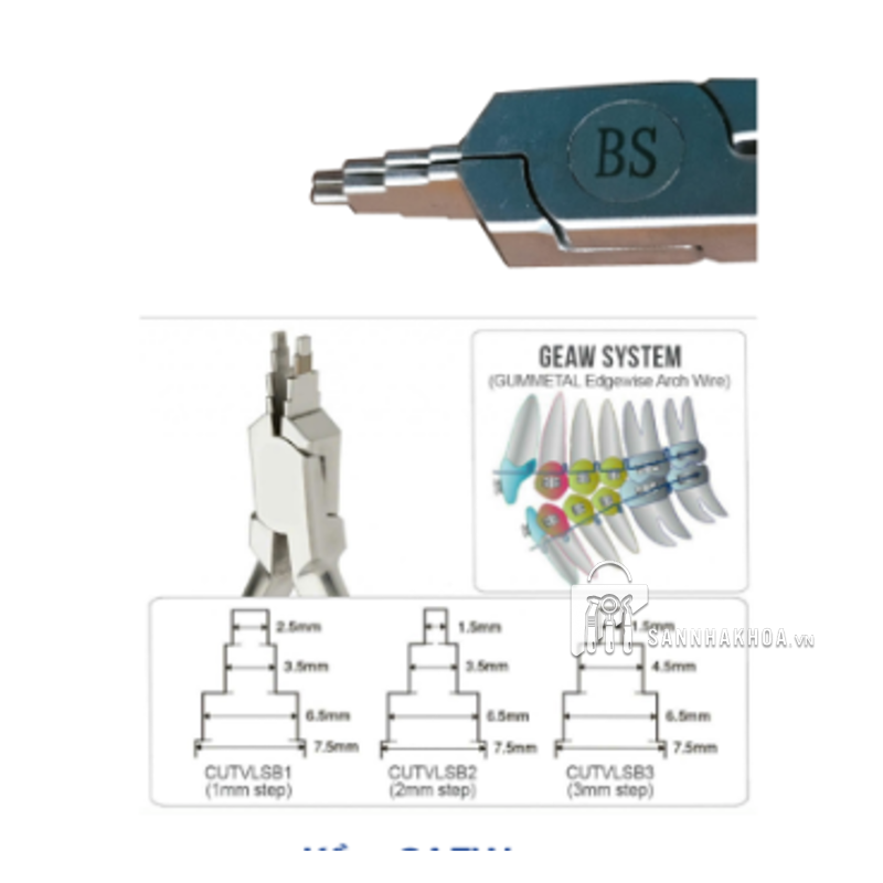 Kềm GAEW 1mm Step, 2mm Step, 3mm Step BS USA