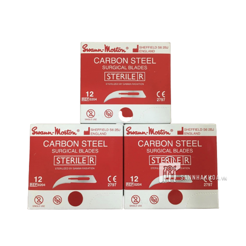 Lưỡi dao mổ SCALPEL BLADES N.12 - 100 pcs