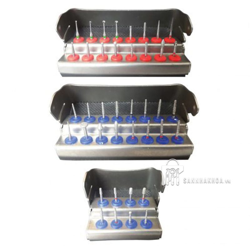 Bộ mũi khoan trám Composite / cầu mão / inlay-onlay - Kit Composite/ Kit crown/ Kit Inlay-onlay