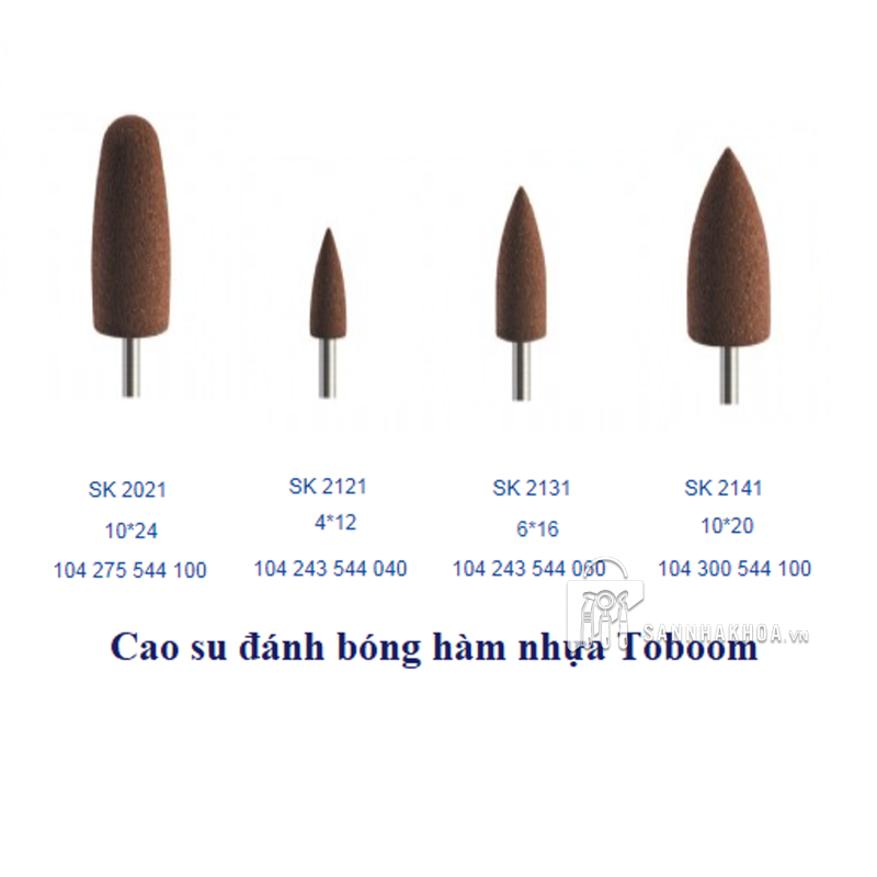 Cao su đánh bóng hàm nhựa Toboom
