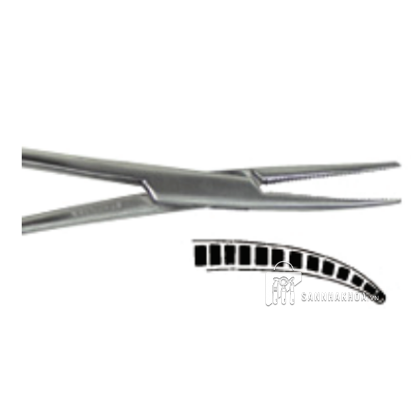 Kềm Hemostat Needle Nose (Curved 40° Angle)