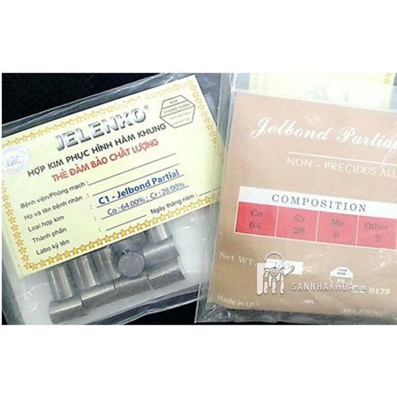 Kim loại Hàm Khung Jelbond Partial Ingot
