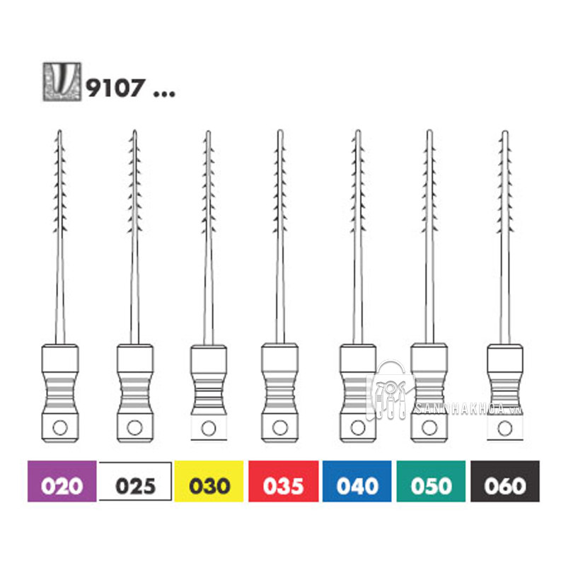 Mũi Niti Barbed Broaches Packed