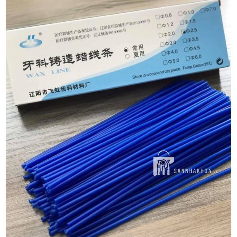 Sáp ti các size đoạn thẳng ngắn 2.0-2.5-3.0-3.5-4.0-5.0 wax line