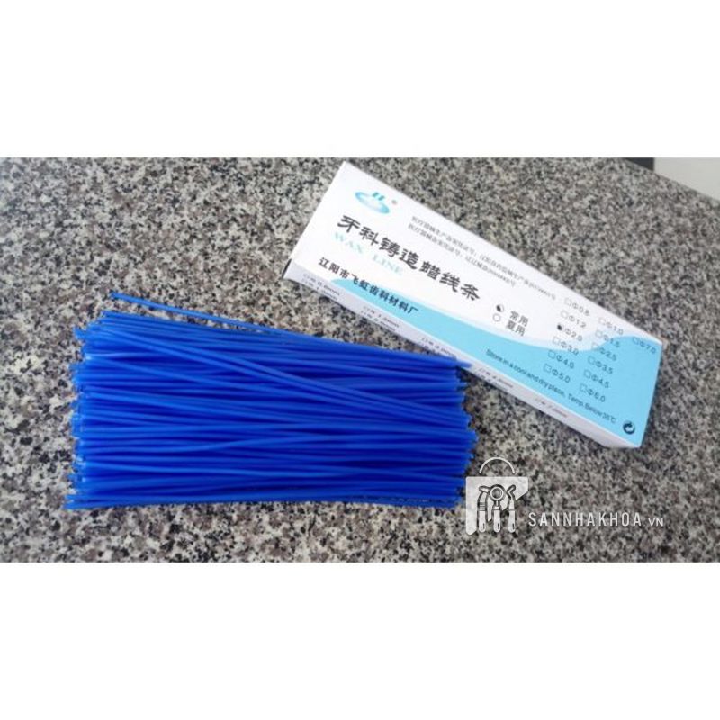 Sáp ti các size đoạn thẳng ngắn 2.0-2.5-3.0-3.5-4.0-5.0 wax line - ảnh sản phẩm thực tế