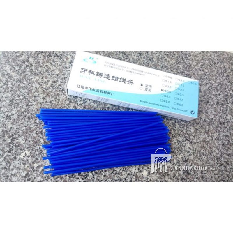 Sáp ti các size đoạn thẳng ngắn 2.0-2.5-3.0-3.5-4.0-5.0 wax line - ảnh sản phẩm thực tế