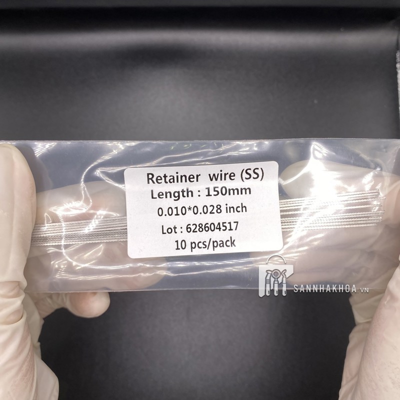 dây duy trì mặt lưỡi sau chỉnh nha - ảnh sản phẩm thực tế