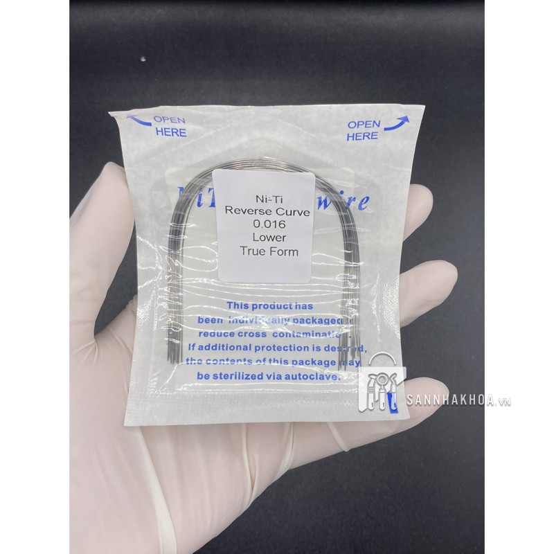 dây cung đánh lún reverse niti - ảnh sản phẩm thực tế