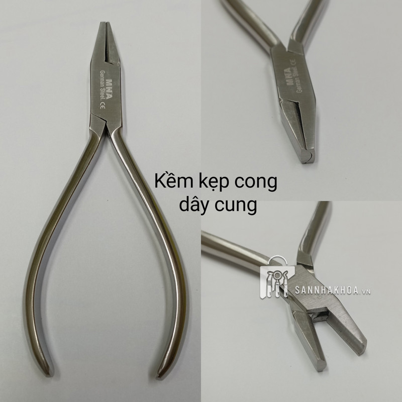 Kềm uốn dây cung đầu nhọn, đầu bằng Kềm uốn dây cung đầu nhọn, đầu bằng