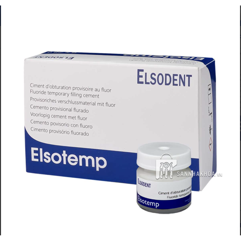 Xi măng trám tạm ELSOTEMP có florua không Eugenol