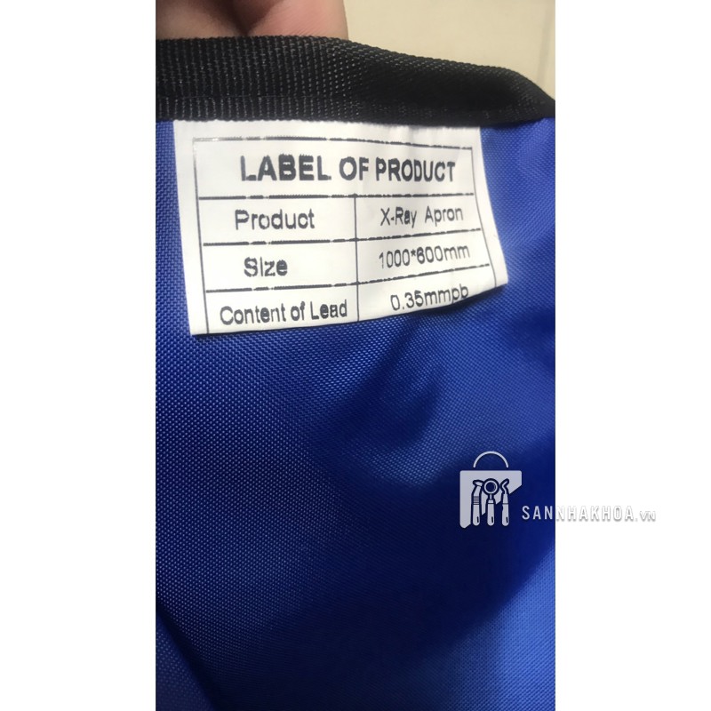 áo chi chụp x quang - ảnh sản phẩm thực tế
