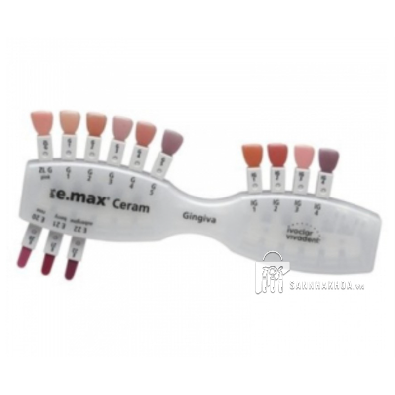 Bảng so màu e.max ceram Ivoclar Vivadent