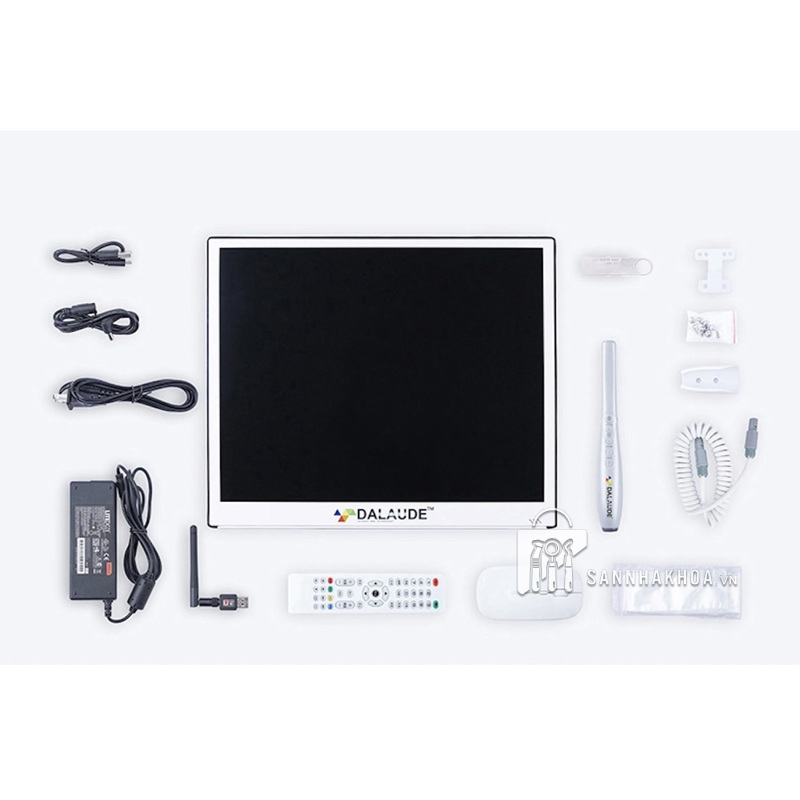 Bộ camera soi răng 17"  màn hình mỏng AVIATION PLUG DA300 Dalaude - ảnh sản phẩm thực tế