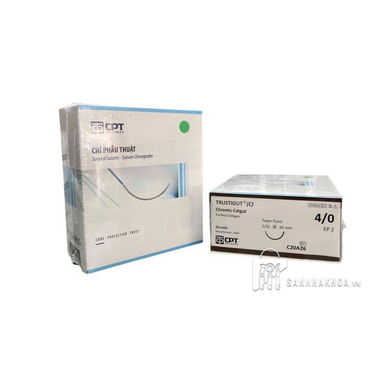 chromic catgut - ảnh sản phẩm thực tế