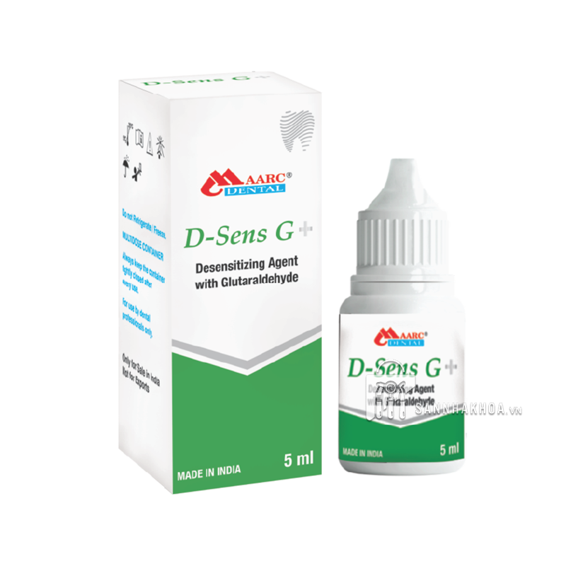 Dung dịch hoạt chất chống ê buốt có chứa Glutaraldehyde D-Sens G+