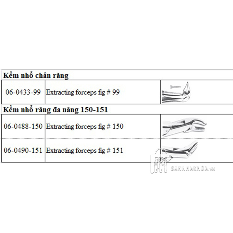 kìm nhổ răng 8 hàm dưới - ảnh sản phẩm thực tế