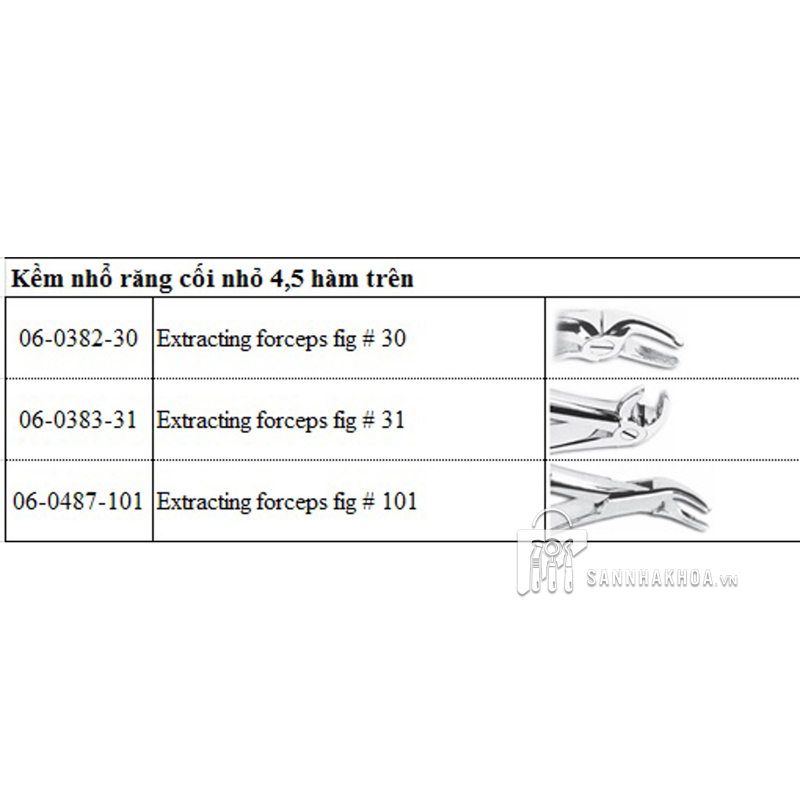 kìm nhổ răng dưới - ảnh sản phẩm thực tế