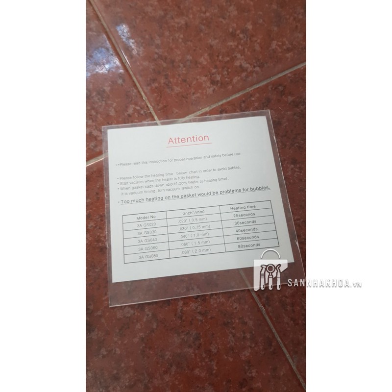 máng ép tẩy trắng - ảnh sản phẩm thực tế