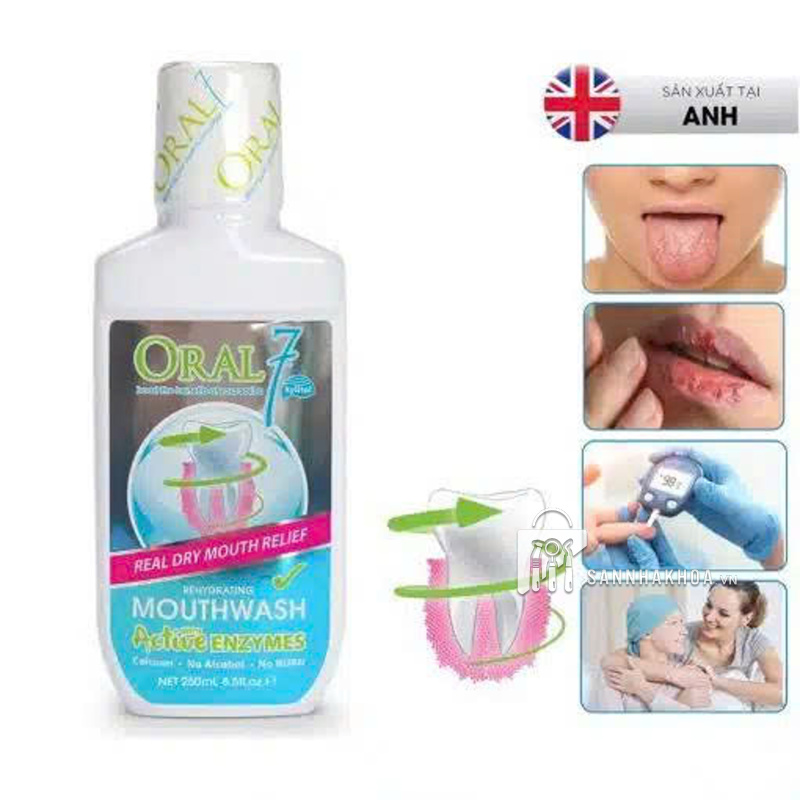 Nước Súc Miệng Oral7 Không Cồn - Duy Trì Độ pH Cân Bằng