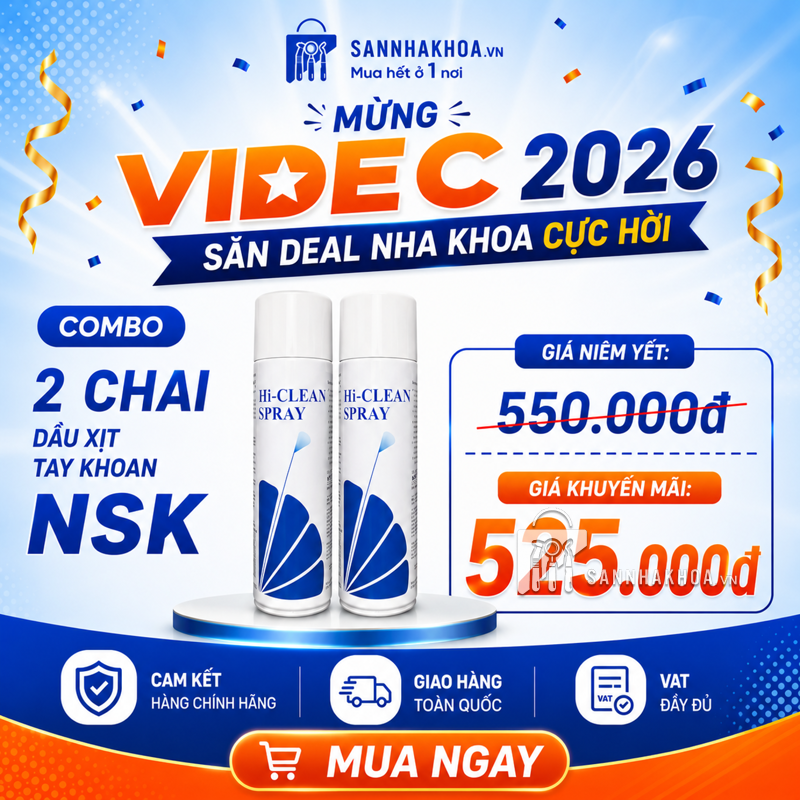 Combo 2 dầu xịt tay khoan NSK