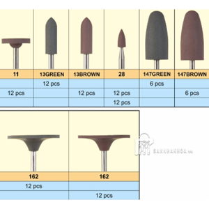 Mũi đánh bóng Silicone Points , Silicone Cups Mani