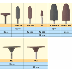 Mũi đánh bóng Silicone Points , Silicone Cups