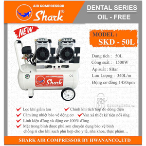 Máy nén khí SHARK 2 Ghế - Lực Hút 300 l/min
