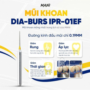 IPR-01EF - Mũi khoan mài kẽ Mani